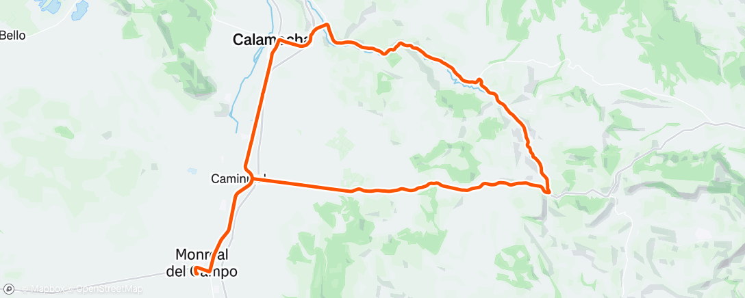 Map of the activity, BICI POR LA TARDE!!