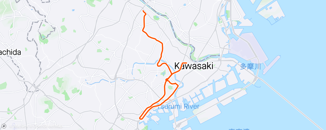 Map of the activity, 昼のライド
