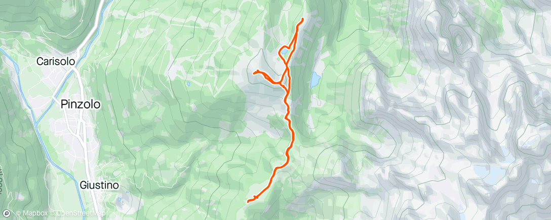 Map of the activity, Spaziergang am Morgen