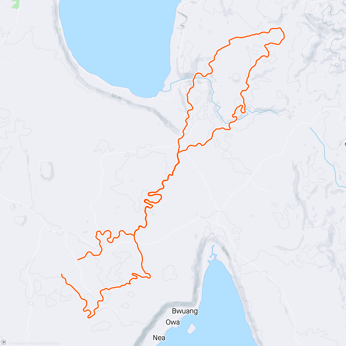 Карта физической активности (Zwift - Pacer Group Ride: Country to Coastal in Makuri Islands with Miguel)