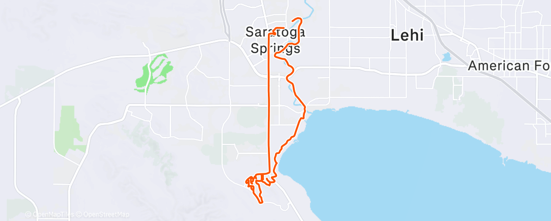 Map of the activity, Afternoon Ride