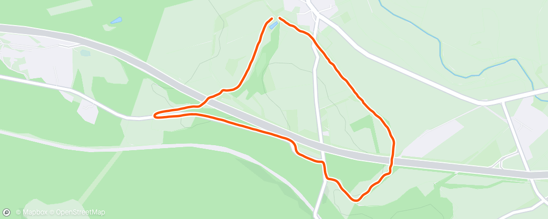 Map of the activity, Lauf am Mittag
