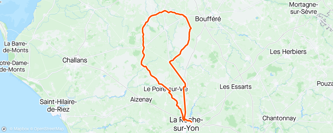 Map of the activity, Prépa' "Séjour Montagnard 🏔️" Sortie 89: décrassage de la veille...
#ennui