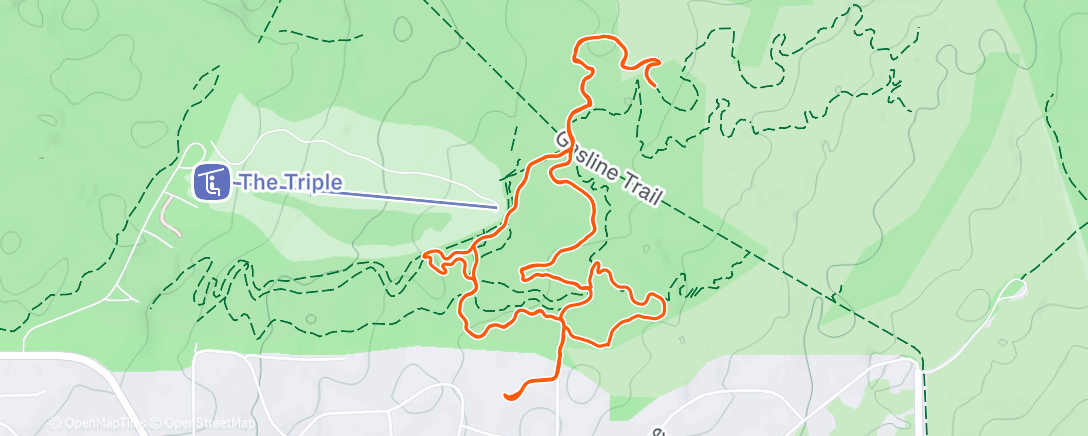 Map of the activity, Morning Ride