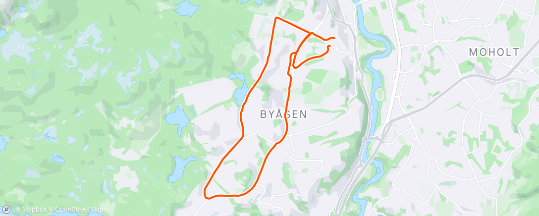 Map of the activity, Løp med Martin