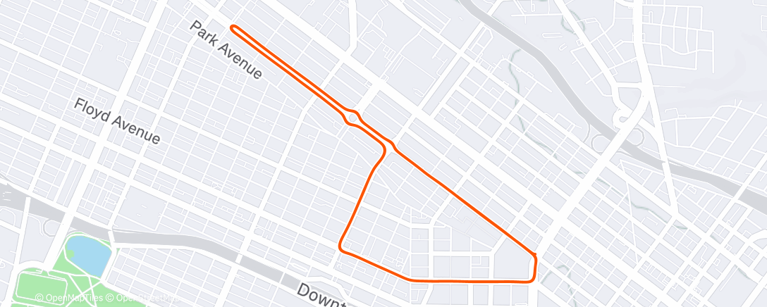 Map of the activity, Zwift