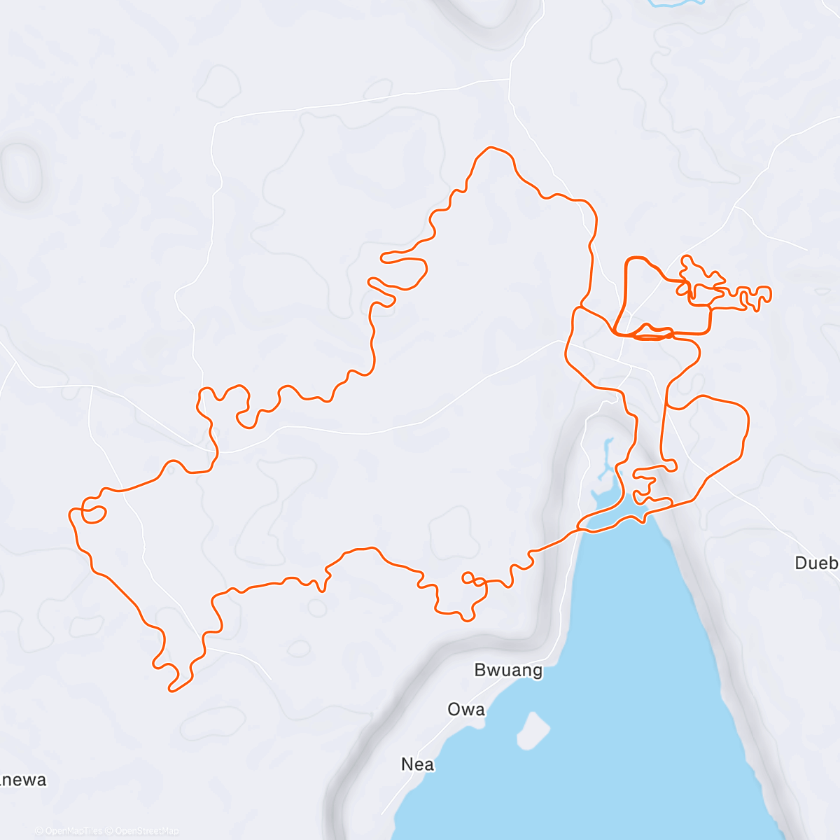Map of the activity, Zwift - Amalgam on Tropic Rush in Makuri Islands