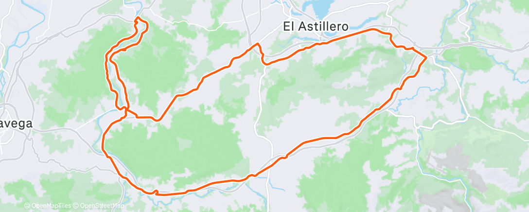 Карта физической активности (Bicicleta a la hora del almuerzo)