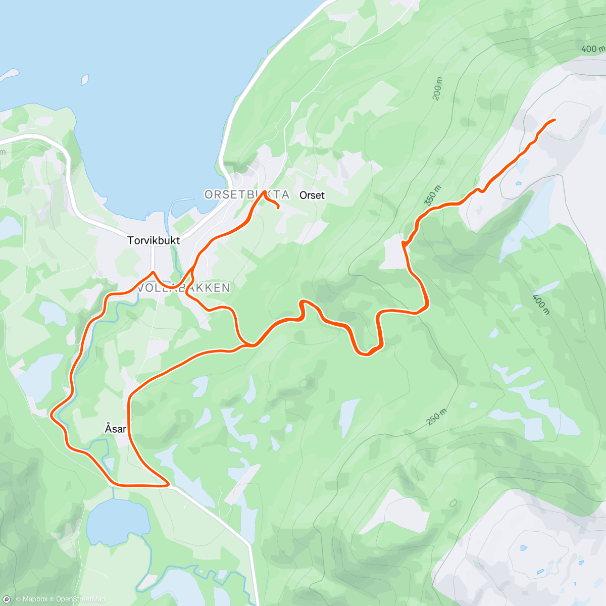 Map of the activity, Et døgn i Torvikbukt
