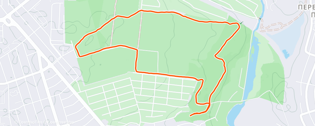 Map of the activity, Morning Walk