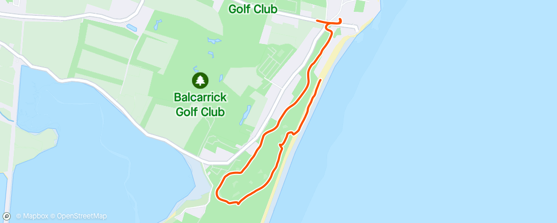 Map of the activity, Evening Walk 🐕
