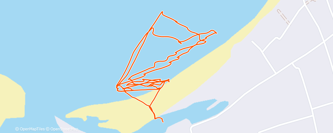 Map of the activity, Stand-up paddle dans l'après-midi