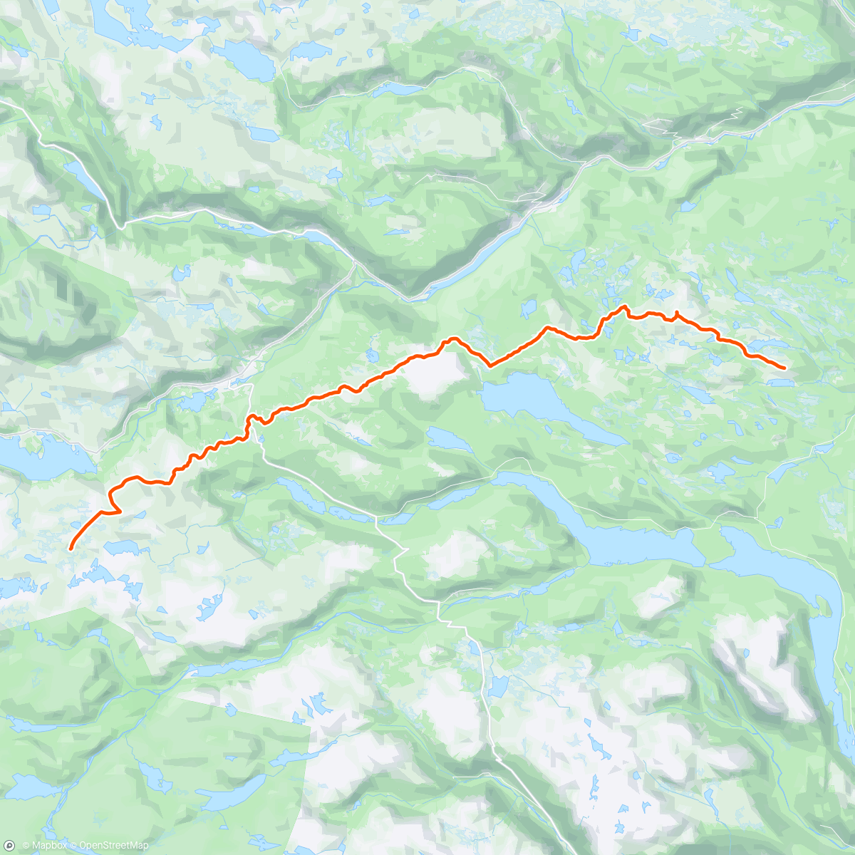 アクティビティ「Hallingdalsløypa」の地図