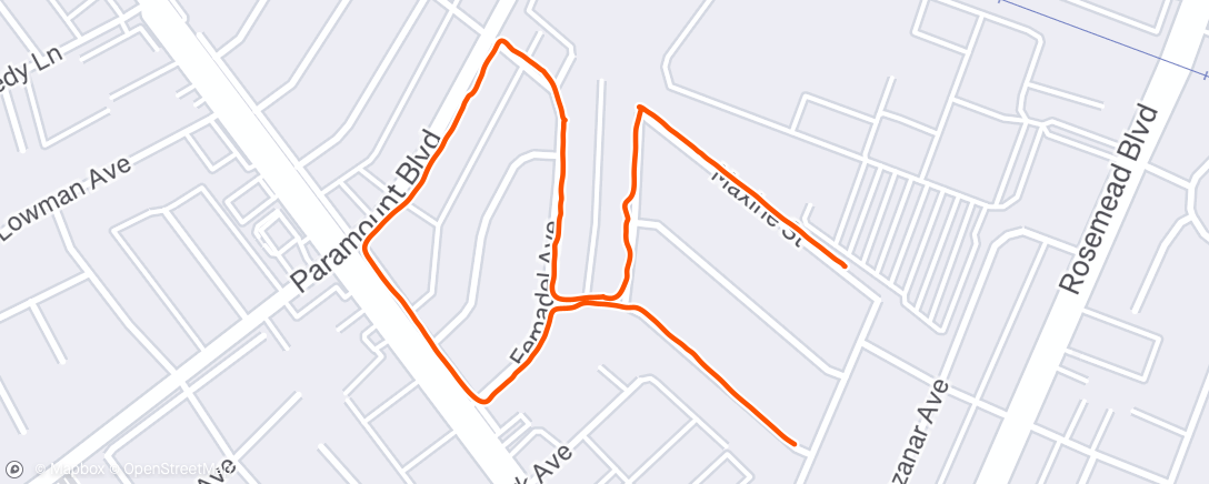 Map of the activity, Morning Walk