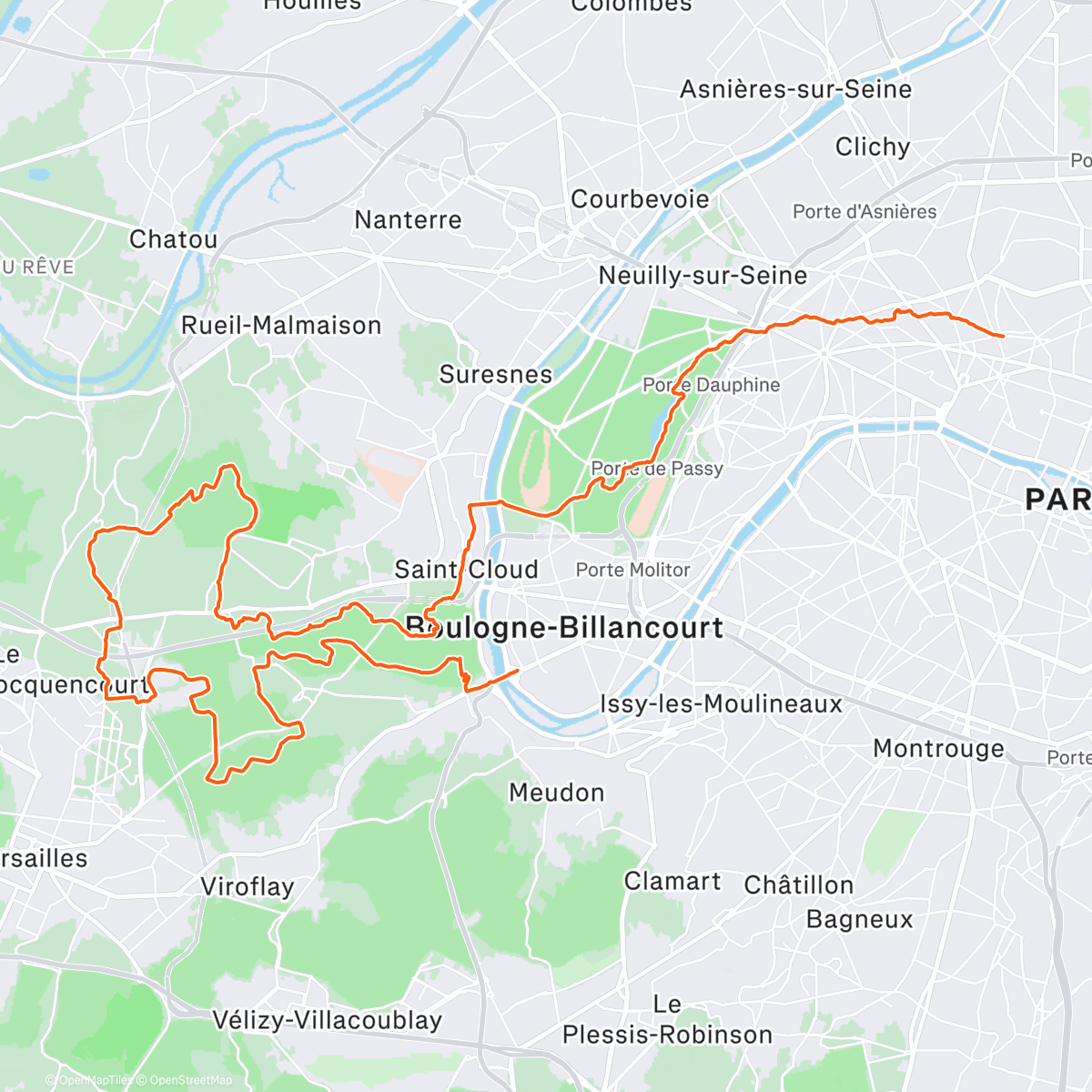 Map of the activity, My usual playground