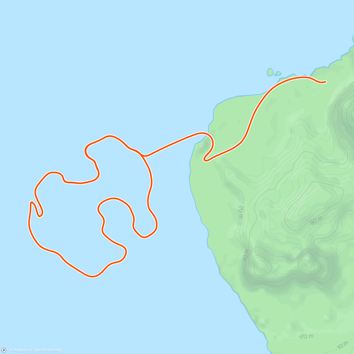 Map of the activity, Zwift - Race: Zwift Insider Tiny Race (3 of 4) (C) on Volcano Circuit CCW in Watopia