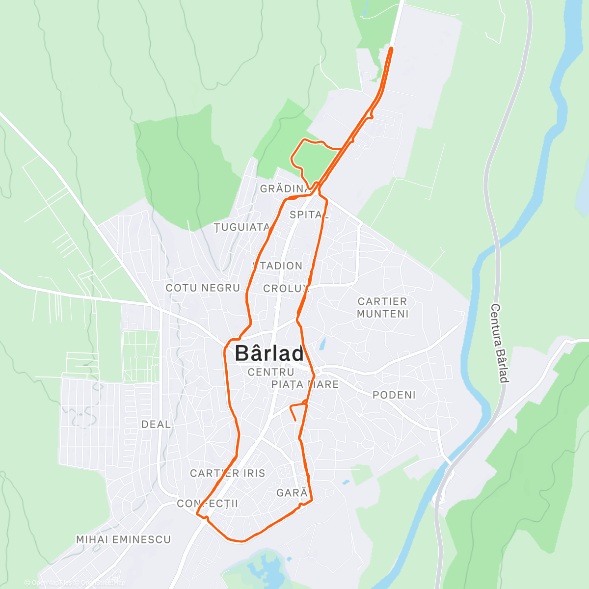 Map of the activity, Marathon Local pentru sfârșit de: