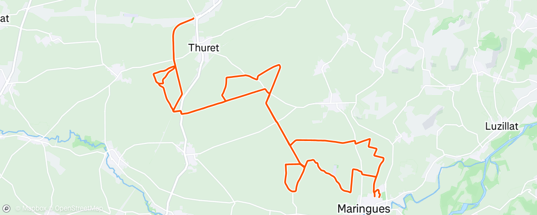 Map of the activity, Activité dans l'après-midi
