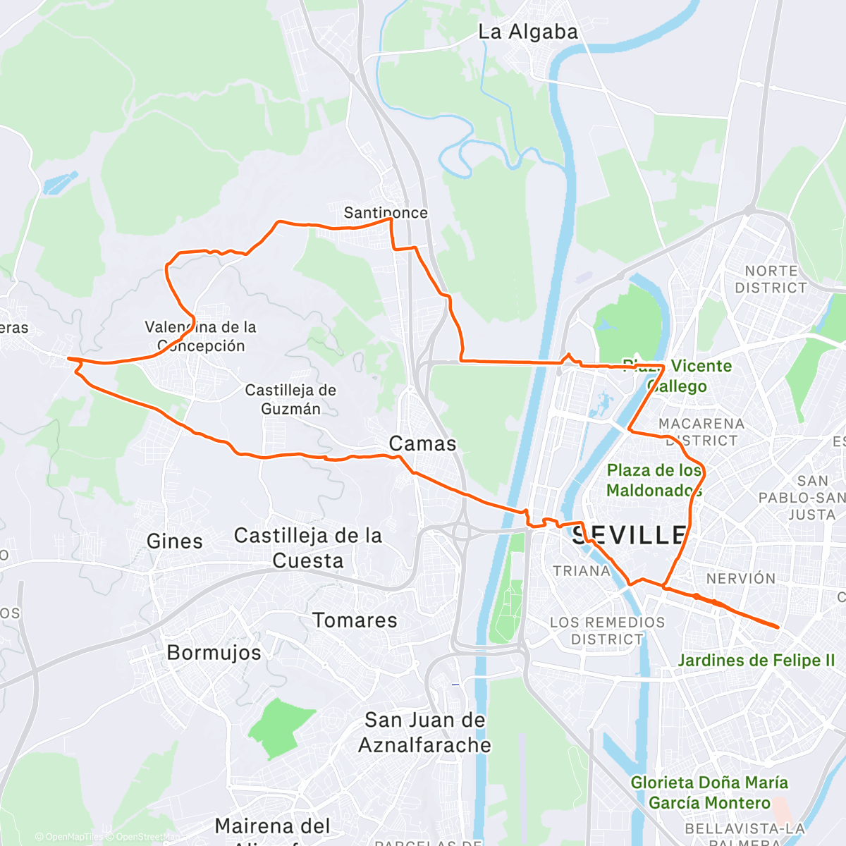 Map of the activity, A bajar los mantecaos