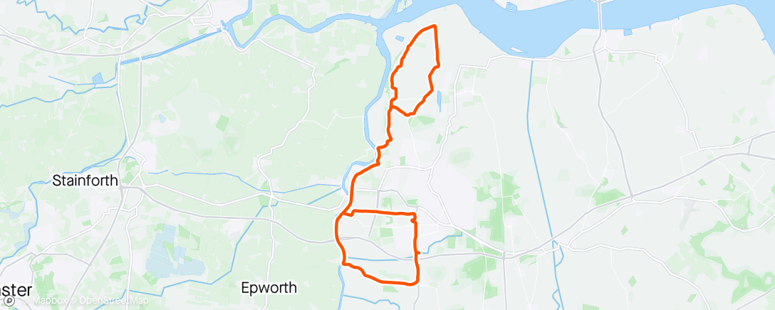 Map of the activity, Morning Ride