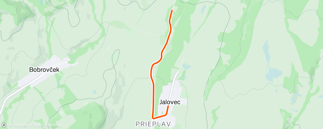 Map of the activity, Afternoon Ride