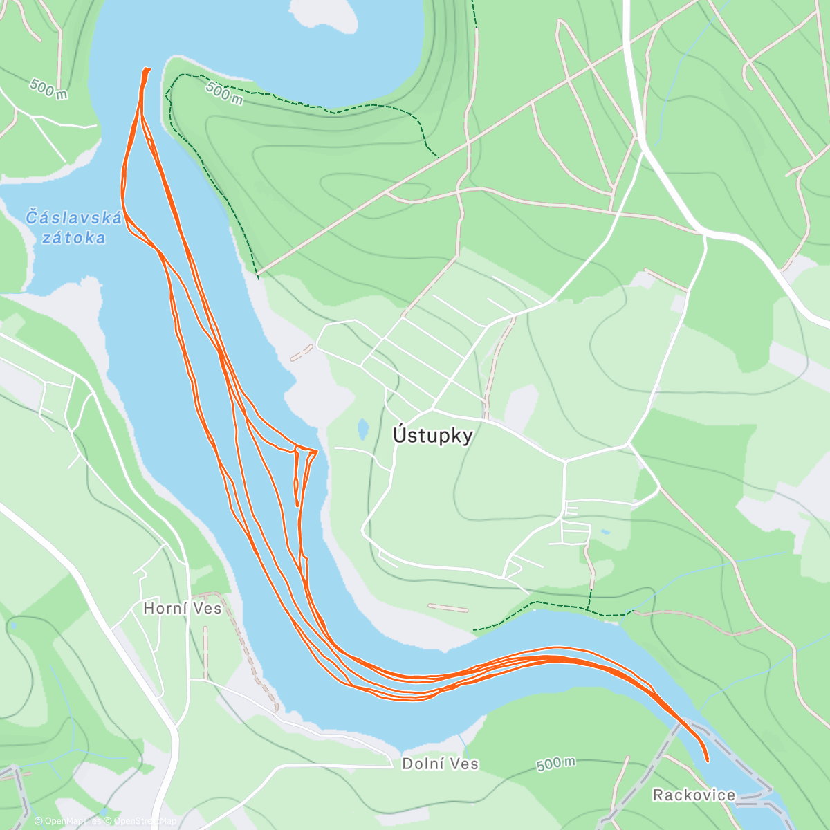 Карта физической активности (⛸️ hančovačka v 15cm hlubočáku 🫣 aneb 3x okolo...🌬️🌨️🩵)