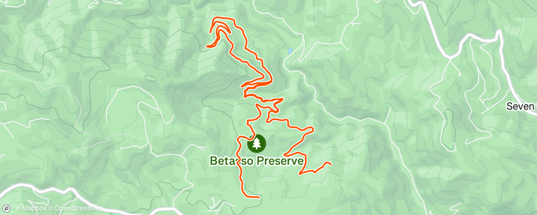 Map of the activity, Betasso w Bob