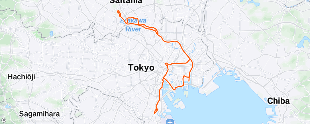 Map of the activity, 朝のライド