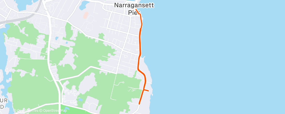 Map of the activity, Morning Run
