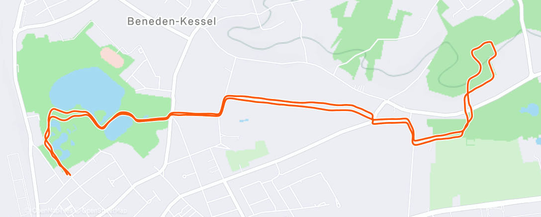 Map of the activity, Lunch Run