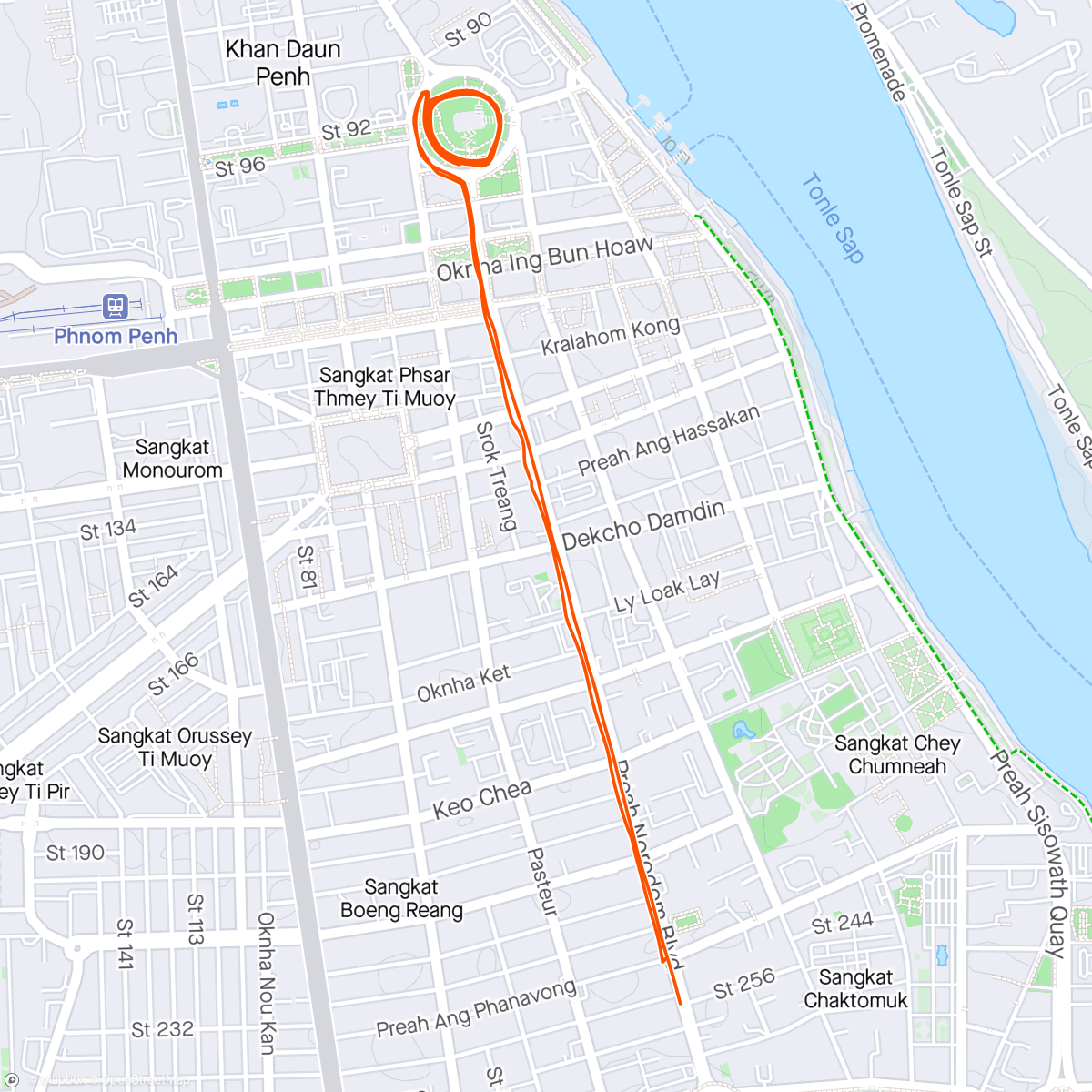 Map of the activity, Müde machen für den Rückflug 😕 | Wat Phnom 🛕🐉