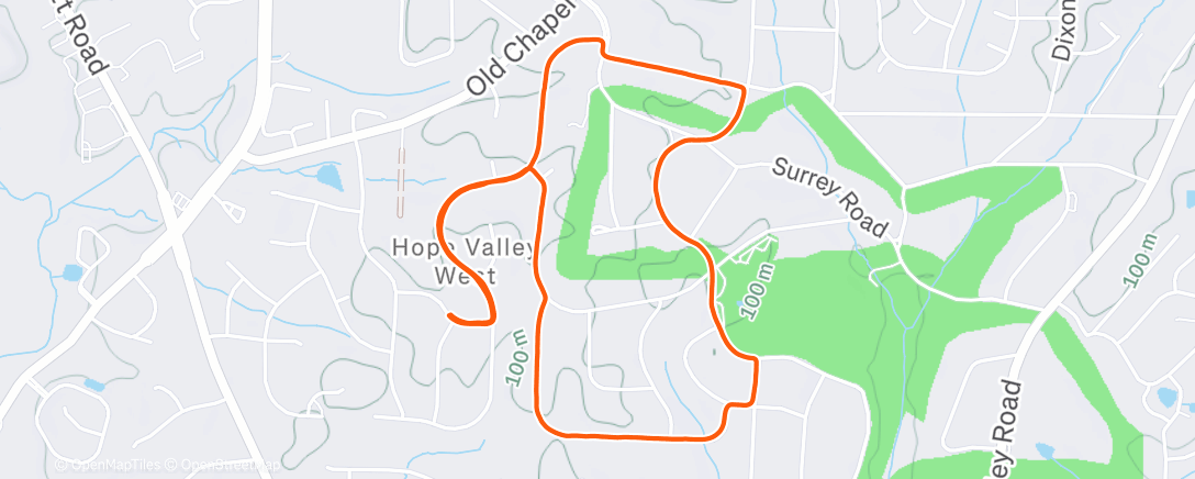 Карта физической активности (Morning Trail Run)