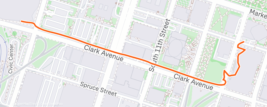 Map of the activity, blues W