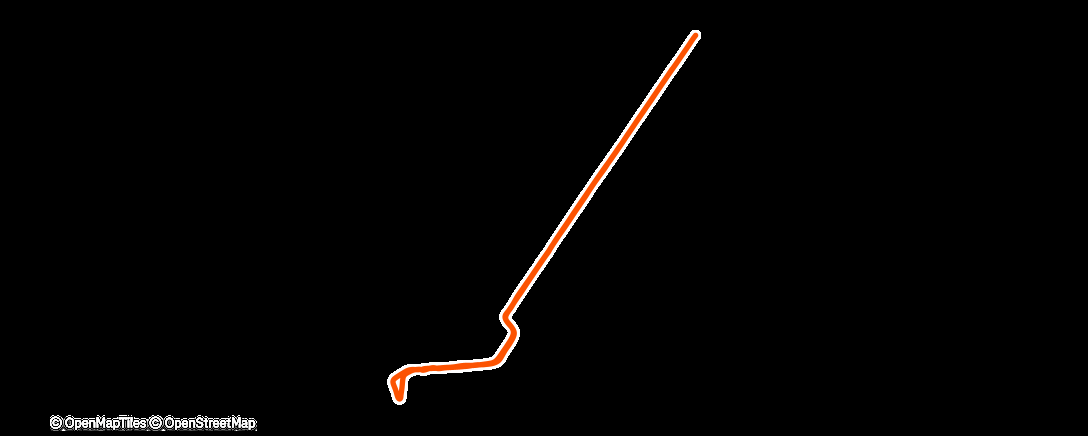 Map of the activity, Lauf am Nachmittag