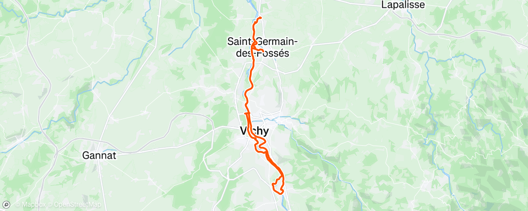 Mapa de la actividad, Sortie en VTT électrique dans l'après-midi