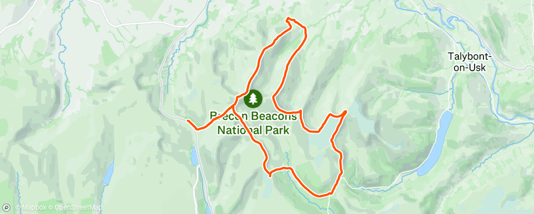Map of the activity, Morning Trail Run