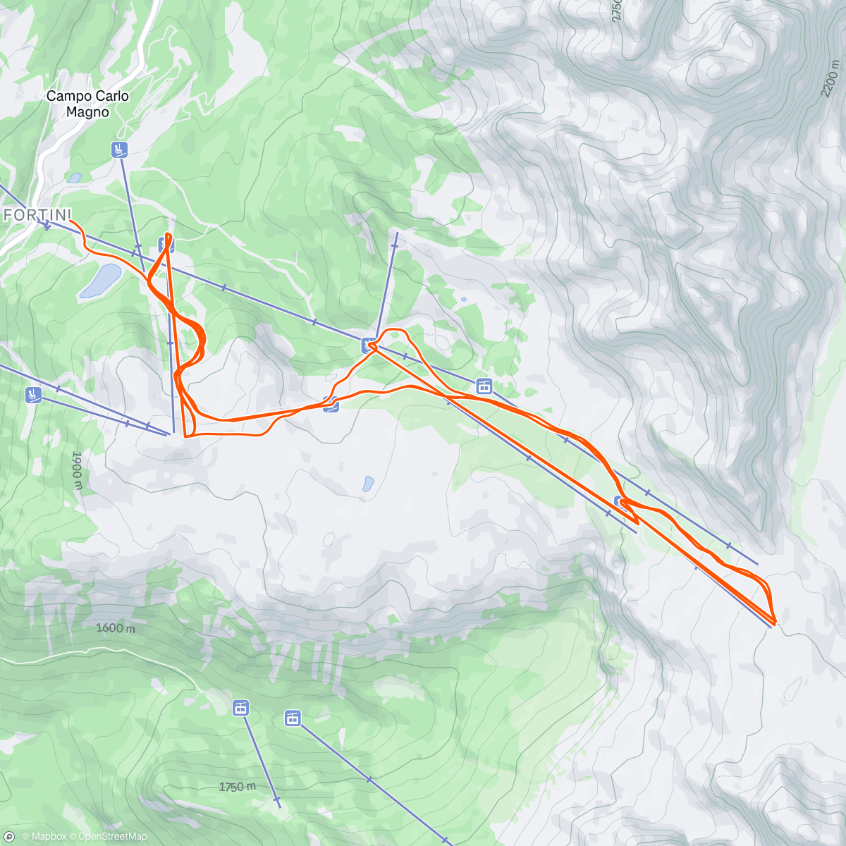 Map of the activity, Prima sciata di stagione 🤩