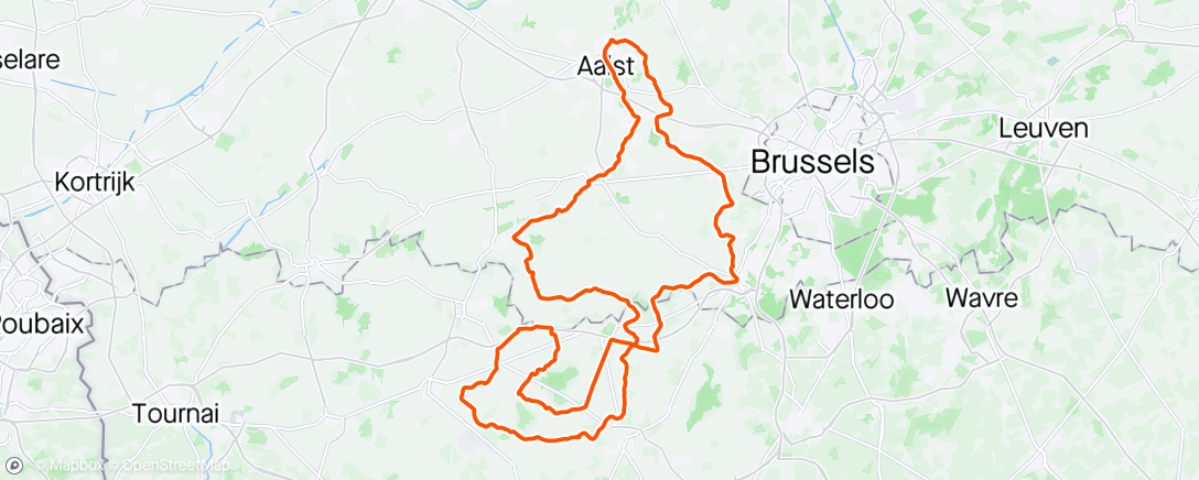 Map of the activity, BRM 200 Aalst