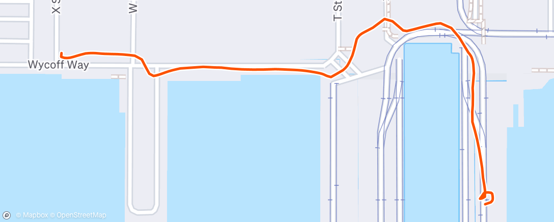 Map of the activity, Morning Walk