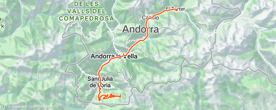 Map of the activity, Morning Ride