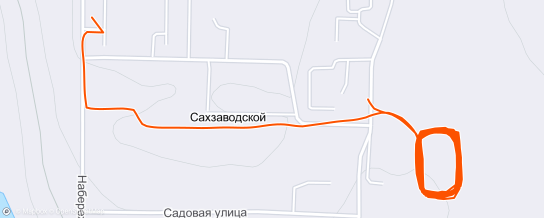 Map of the activity, Остренько