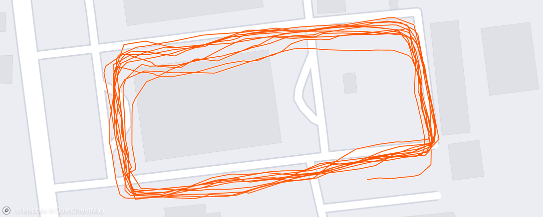 Map of the activity, Evening Run