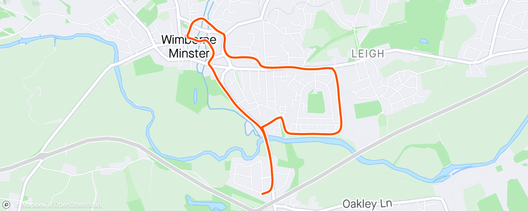 Map of the activity, Rather damp walk to Waitrose. ☔
