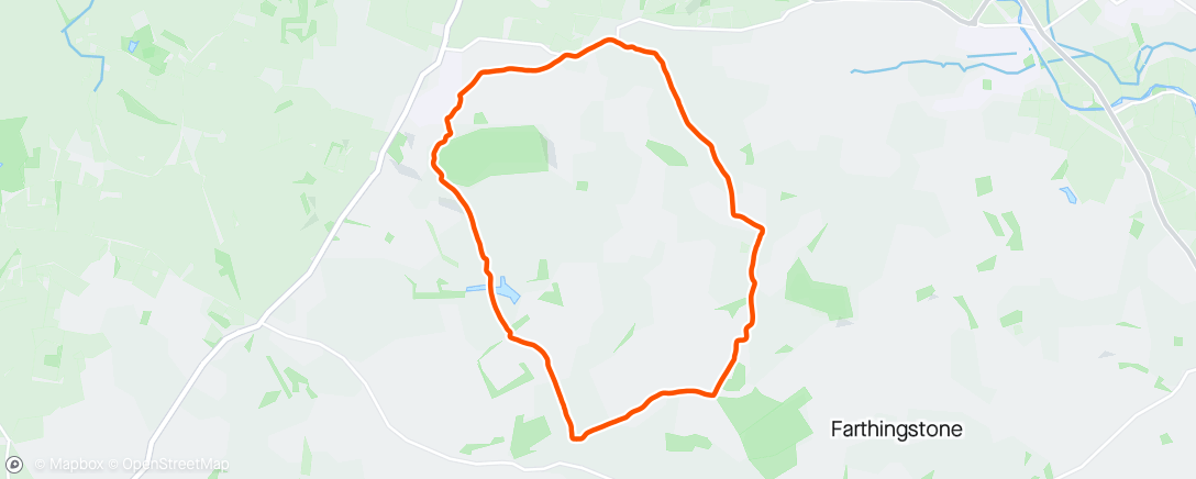 Map of the activity, Nene Valley Way, Knightly Way Loop