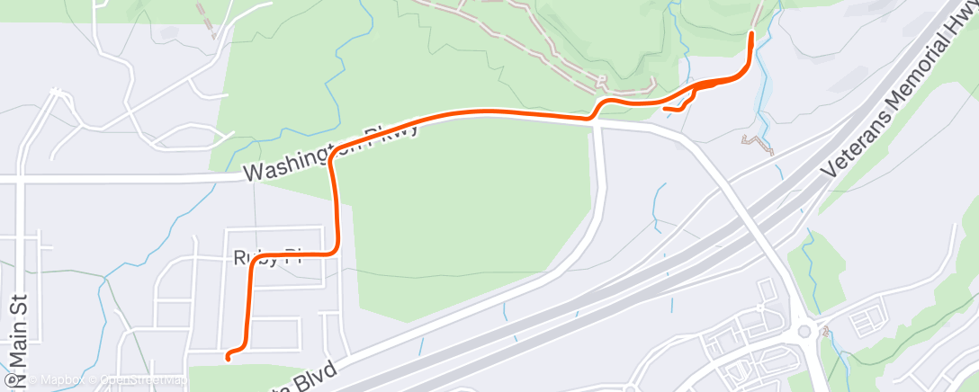 Map of the activity, Afternoon Ride