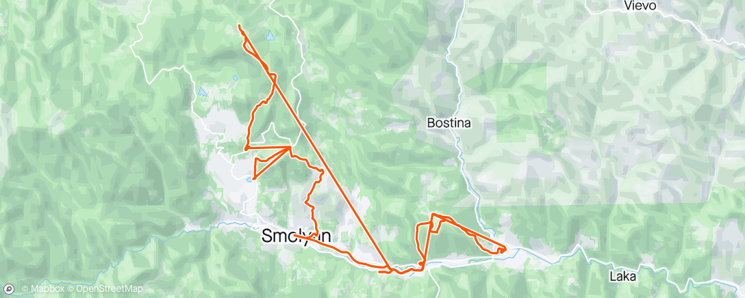 Map of the activity, Езерата 2 - Невяста - Панталеймон - Яйце - Устовски Флоу - Хасовица