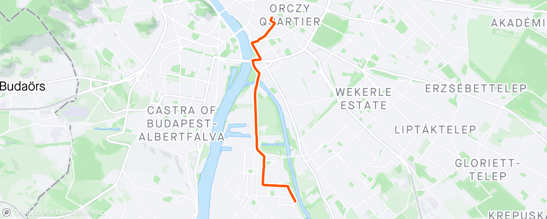 Map of the activity, Afternoon Ride