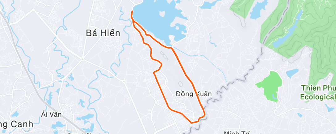 Map of the activity, Afternoon Ride