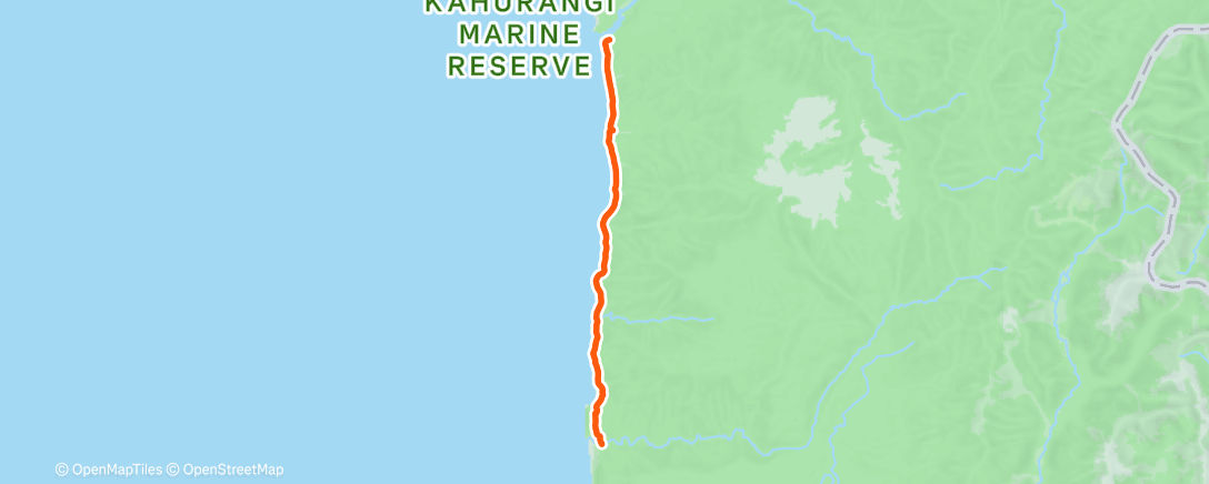 Map of the activity, Morning Hike
