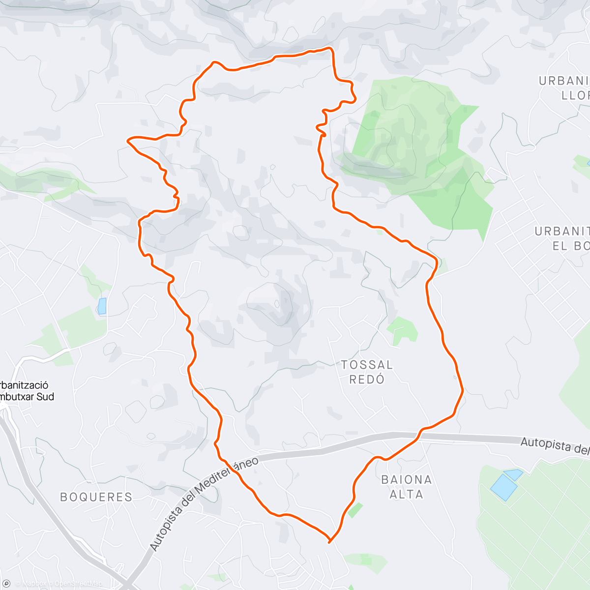 Map of the activity, Entreno de montaña ⛰️🏃🏃🏃🏃🏃🏃